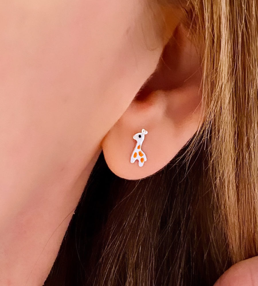 Orecchini Giraffa In Argento S925 – Simpatici Pendenti A Goccia – Stile Coreano Carino Per Donna E Ragazza - 6