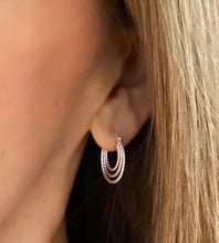 Load image into Gallery viewer, NEW! Gold Triple Hoop Earrings