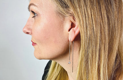 Ways to wear threader earrings