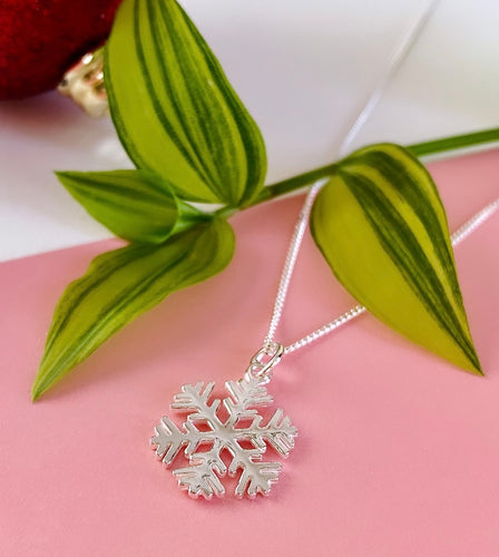 Sterling Silver Snowflake Necklace