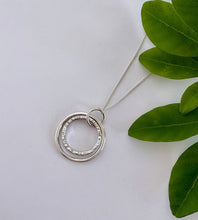Load image into Gallery viewer, Sterling Silver Double Circles Necklace
