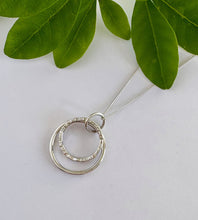 Load image into Gallery viewer, Sterling Silver Double Circles Necklace