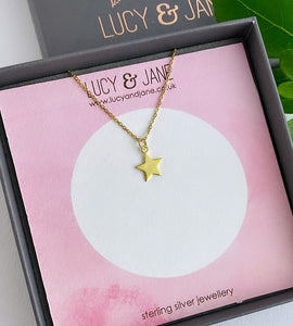 Gold Star Necklace