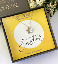 Load image into Gallery viewer, Sterling Silver Hammered Star Necklace