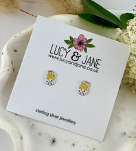 Load image into Gallery viewer, 2 PAIRS LEFT - Sterling Silver Chick in Egg Studs