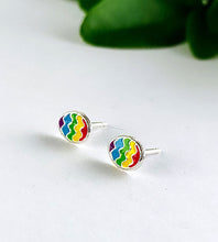 Load image into Gallery viewer, colourful mini easter egg ear studs for children