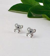 Load image into Gallery viewer, KIDS FAVOURITE - Sterling Silver Koala Bear Studs
