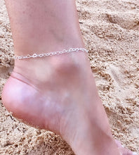 Load image into Gallery viewer, Sterling Silver Multi Hearts Anklet
