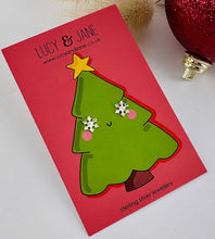 Load image into Gallery viewer, Sterling Silver Snowflake Earring Studs