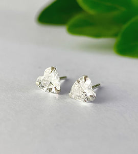 Orecchini Pendenti A Cuore In Argento 925 Con Pietra Di Nascita: LOCIBLO Gioielli Con Ciondolo In Oro Bianco