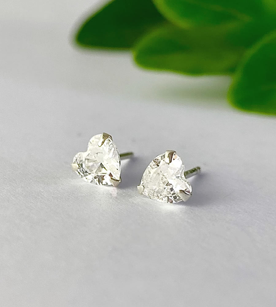 Sterling silver sparkly earrings discount