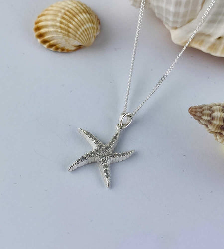 sterling sivler starfish necklace