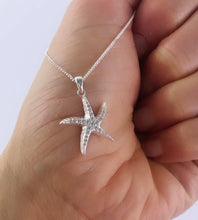 Load image into Gallery viewer, sterling silver starfish necklace detail
