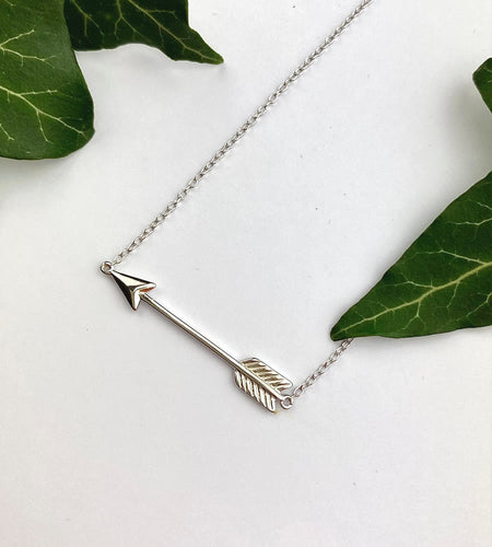 sterling silver arrow necklace
