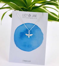 Load image into Gallery viewer, Sterling Silver Bee Necklace