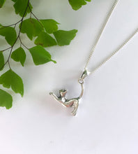 Load image into Gallery viewer, sterling silver necklace for cat lovers