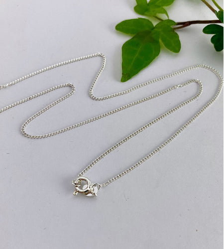 Sterling Silver Fine Diamond-Cut Curb