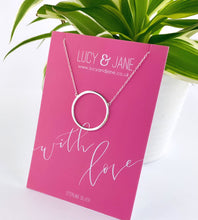 Load image into Gallery viewer, Sterling Silver Circle of Life Necklace