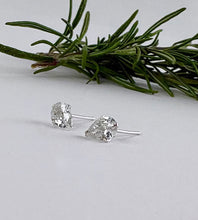 Load image into Gallery viewer, NEW. Sterling Silver Sparkle Teardrop Earrings