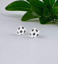 Load image into Gallery viewer, sterling silver football studs 