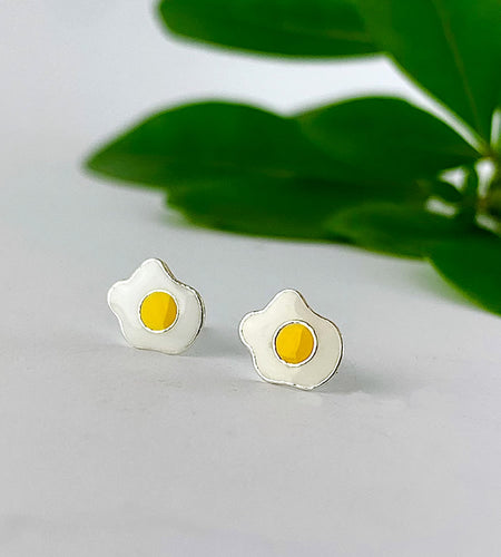fun sterling silver fried egg stds