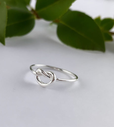 sterling silver knot ring