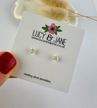 Load image into Gallery viewer, VERY LOW STOCK - Tiny Sterling Silver Knot Studs