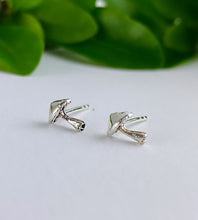 Load image into Gallery viewer, sterling silver wonky mushroom studs
