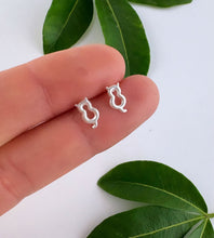 Load image into Gallery viewer, LAST PAIR - Sterling Silver Cat Outline Studs