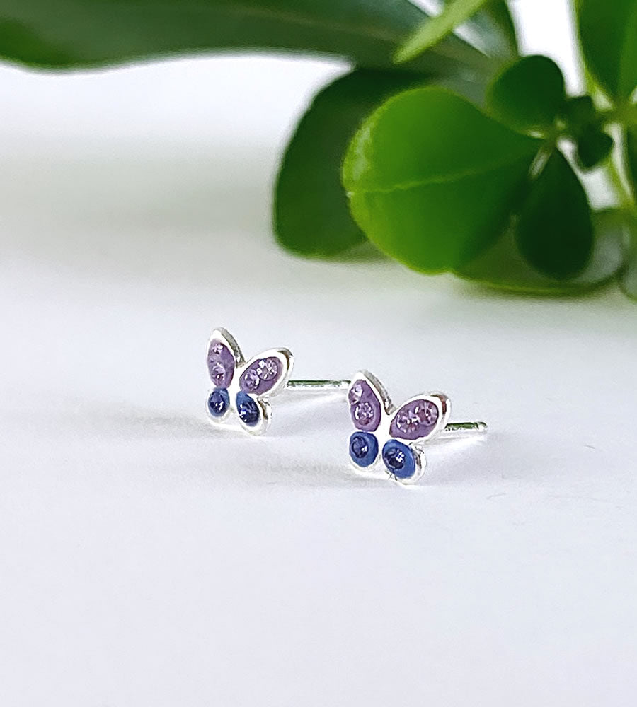 送税込【AMY O】Tiny Butterfly Flor Studs Set /Silver 国内発 Untitleddesign-2021-10-