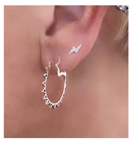 TOP SELLER! Sterling Silver Mini Star Hoops