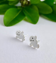 Load image into Gallery viewer, sterling silver ghost earrings for children at Halloween