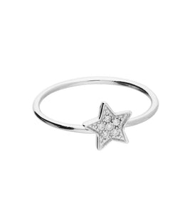 Sterling Silver Sparkle Star Ring