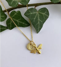 Load image into Gallery viewer, Gold Bee Necklace