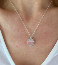 Load image into Gallery viewer, Sterling Silver Hand Stamped Name or Message Necklace