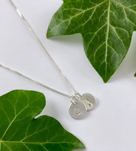 Load image into Gallery viewer, Sterling Silver Personalised Two Initials Necklace