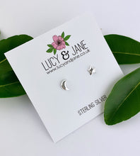 Load image into Gallery viewer, Sterling Silver Star and Moon Earrings