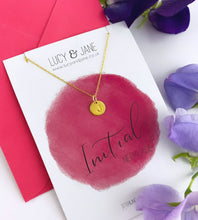 Load image into Gallery viewer, personalised letter necklace in gold