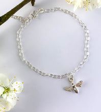 Load image into Gallery viewer, Sterling Silver Bee Bracelet