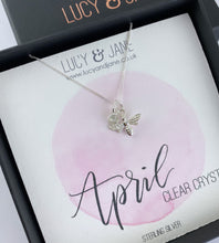 Load image into Gallery viewer, Sterling Silver Birthstone And Bee Necklace