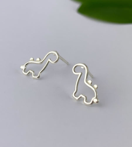 sterling silver dino studs