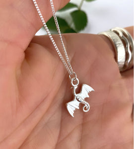 Sterling Silver Dragon Necklace