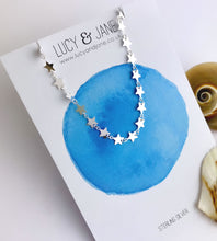 Load image into Gallery viewer, sterling silver stars anklet