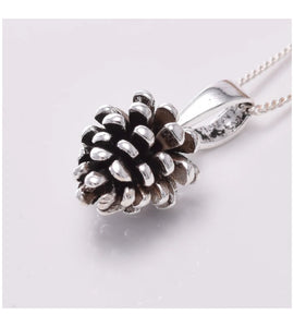 Sterling Silver Pine Cone Necklace