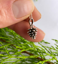 Load image into Gallery viewer, Sterling Silver Pine Cone Necklace