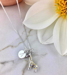 Sterling Silver Giraffe Necklace