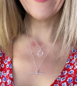 Sterling Silver Circles Necklace