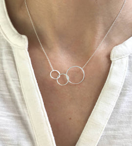 Sterling Silver Circles Necklace