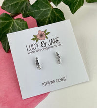 Load image into Gallery viewer, Sterling Silver Mini Sparkle Climber Studs