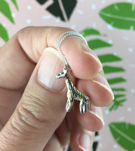 Sterling Silver Giraffe Necklace